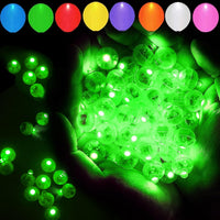 50pcs White LED Balloon Lights - 50PCS / Green