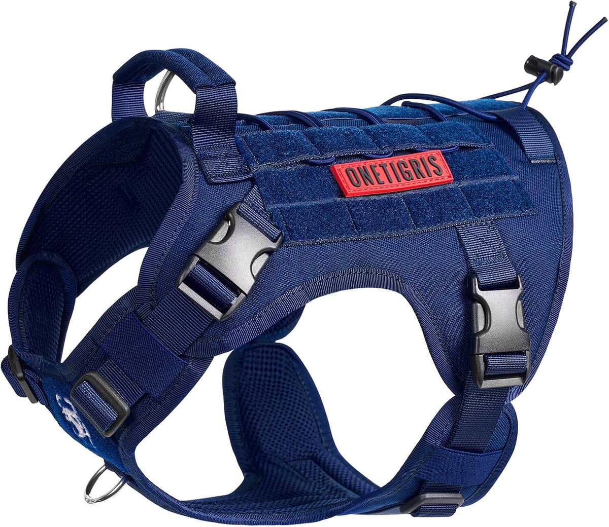 OneTigris Tactical Dog Harness No-Pull Service Vest for Medium Large - X-Small / Blue