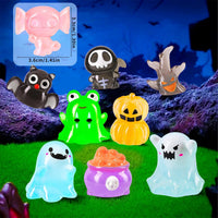 44Pcs Halloween Mini Ghost Figurines 44 Styles Luminous Resin - 44pcs-luminous Figurines - image 3