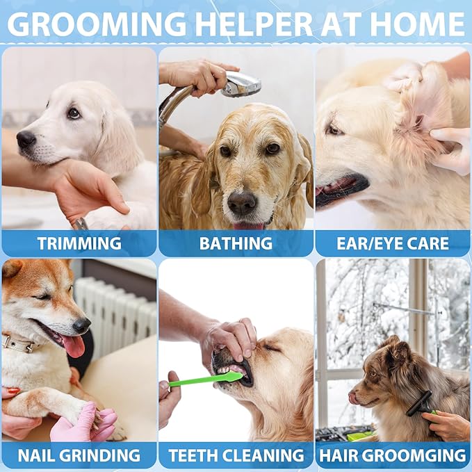 Pet Grooming Hammock Harness for Large Giant Dogs Nail Trimming XXL, Dog Sling for Cutting Nails, Dog Hanging Holder Hanger with Nail Clippers, Nail File, Scissors