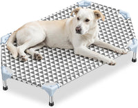 Kuntrust Elevated Outdoor Dog Bed, Medium Size, Cotton Material - Triangle / 6 sided Medium