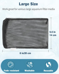 Pawfly 8 Pack Aquarium Filter Media Bags - Fine / 8" x 5.5" - image 3