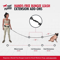 Tuff Pupper Heavy Duty Hands Free Bungee Dog Leash - Xcessory - Small Dog Add-on Bungee - image 2
