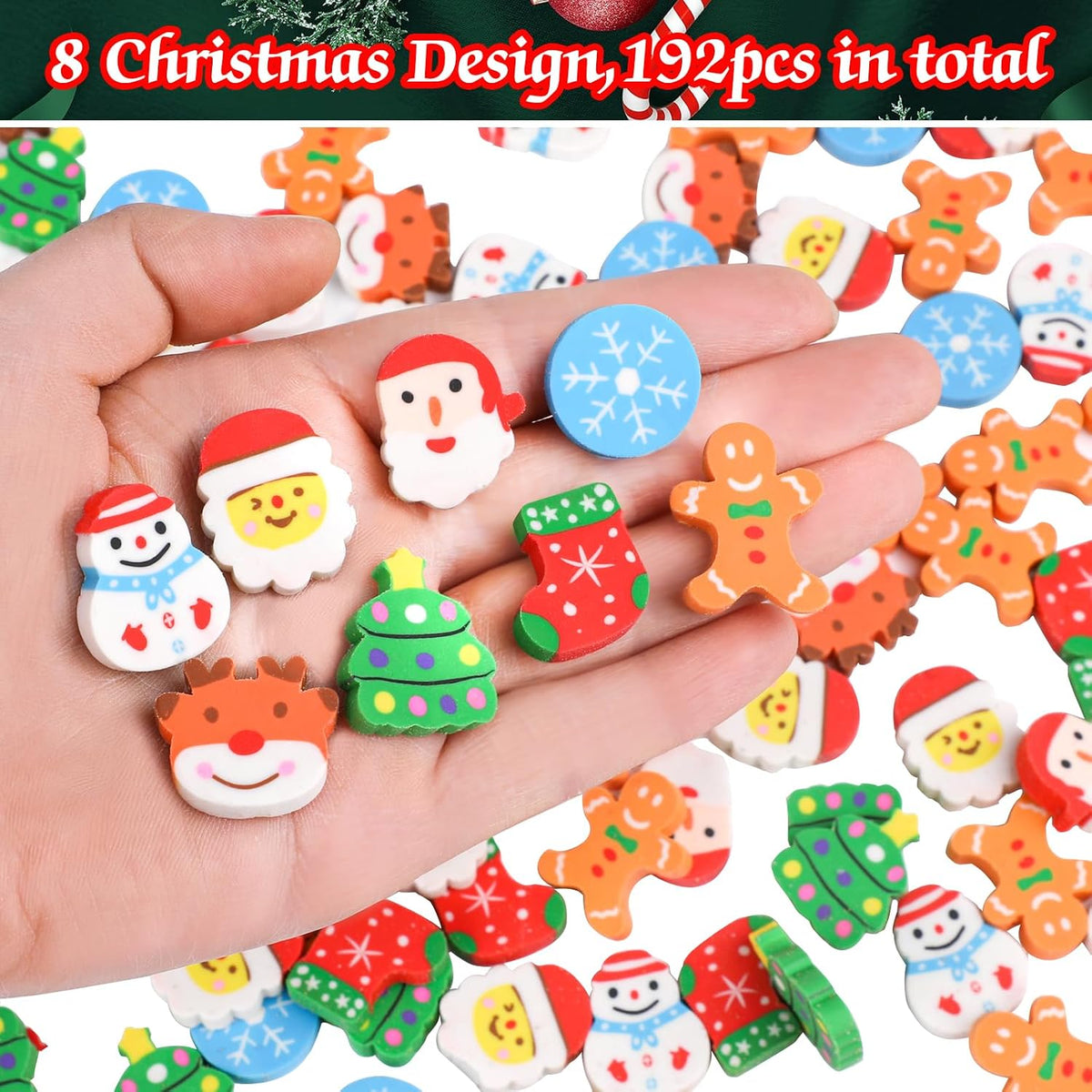 FOIMAS 300-piece mini animal erasers in assorted rubber animal shapes - view 14