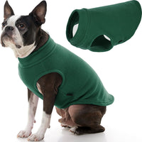 Gooby Stretch Fleece Vest Dog Sweater - XX-Large Length (18.5") / Forest Green