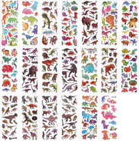 Puffy 3D Sticker for Kid & Toddler 500+ Variety Pack Cute Scrapbook - Dinosaur Style