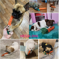 Dog Toys Puppy Teething Chew Toys 3 PCS - orange - image 4