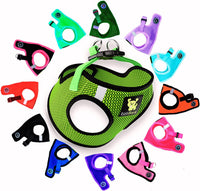 EcoBark XXS Dog Harness, Soft Step in Teacup Puppy Mesh Vest - XL- 20 to 26 lbs - Chest Up to 20 in (Pack of 1) / Neon Green Sport