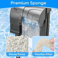 Replacement Filter Cartridges Compatible with Aqueon Quietflow 20 75 – Essentials for Fish - For Model 30 & 50, 6 Pack - image 4