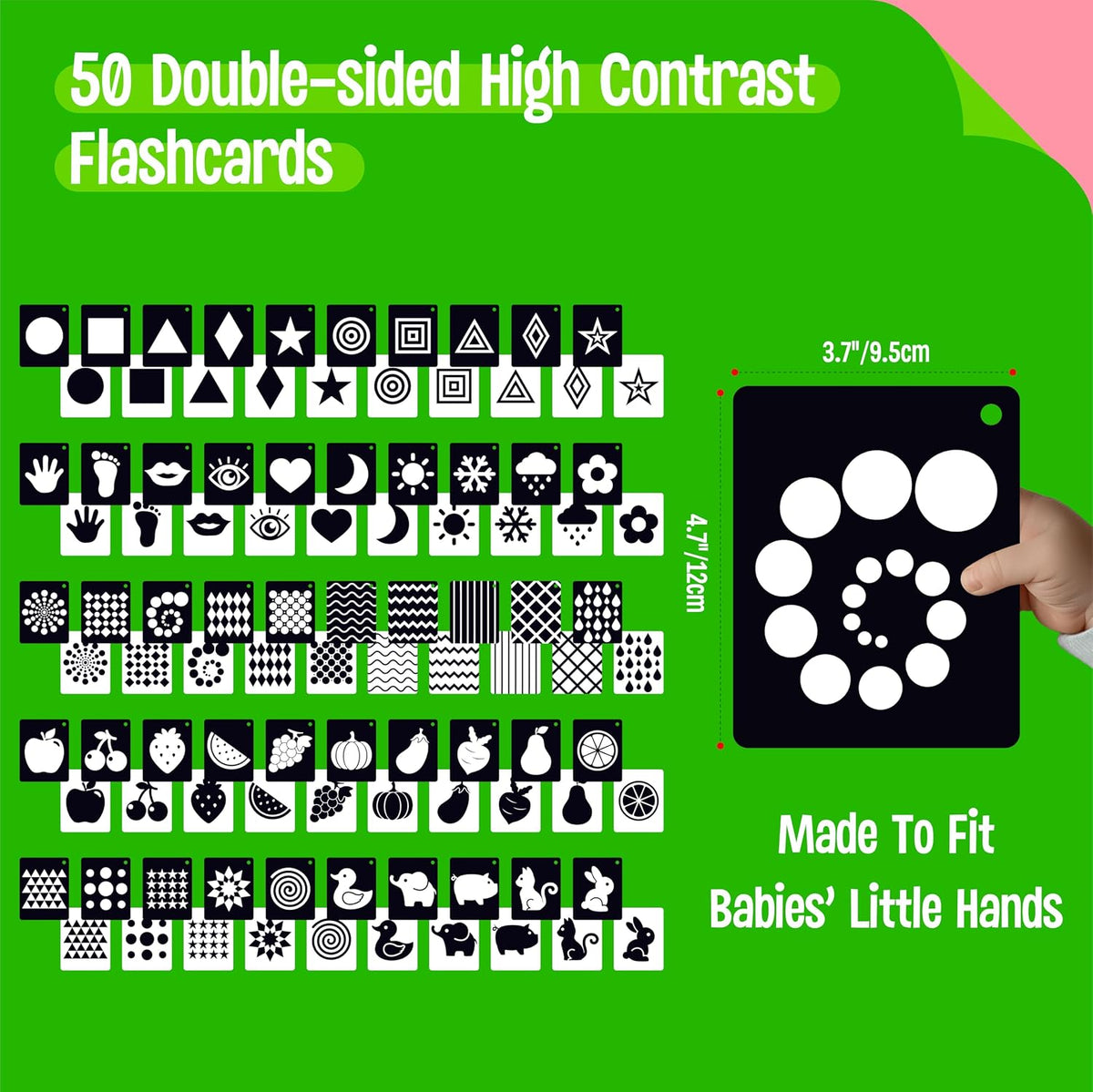 SpriteGru Spanish flashcards for toddlers with colorful cartoon images on rings - view 33