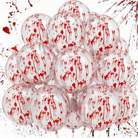 Froova black and white Halloween balloons with ghost and bat prints and bat stickers - view 5