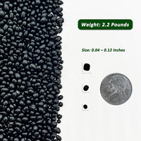 BXI 2.2 Lbs Small Aquarium Substrate Gravel Sand - Black Glass Sand / 2.2 lbs, 0.04''-0.12''(Mini) - image 2