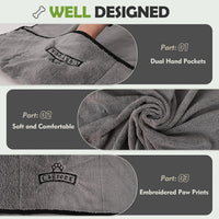 Microfiber Dog Grooming Bath Towel: Super Absorbent Soft Pet Grooming - image 2