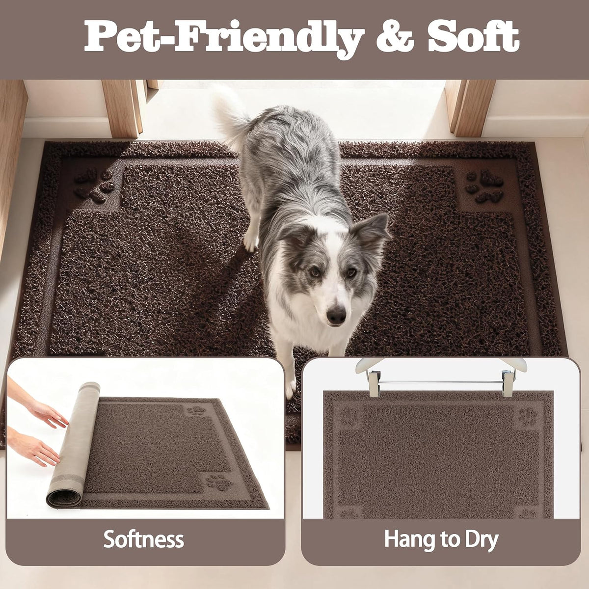 Darkyazi Pet Feeding Mat Large for Dogs and Cats - Coffee - image 4