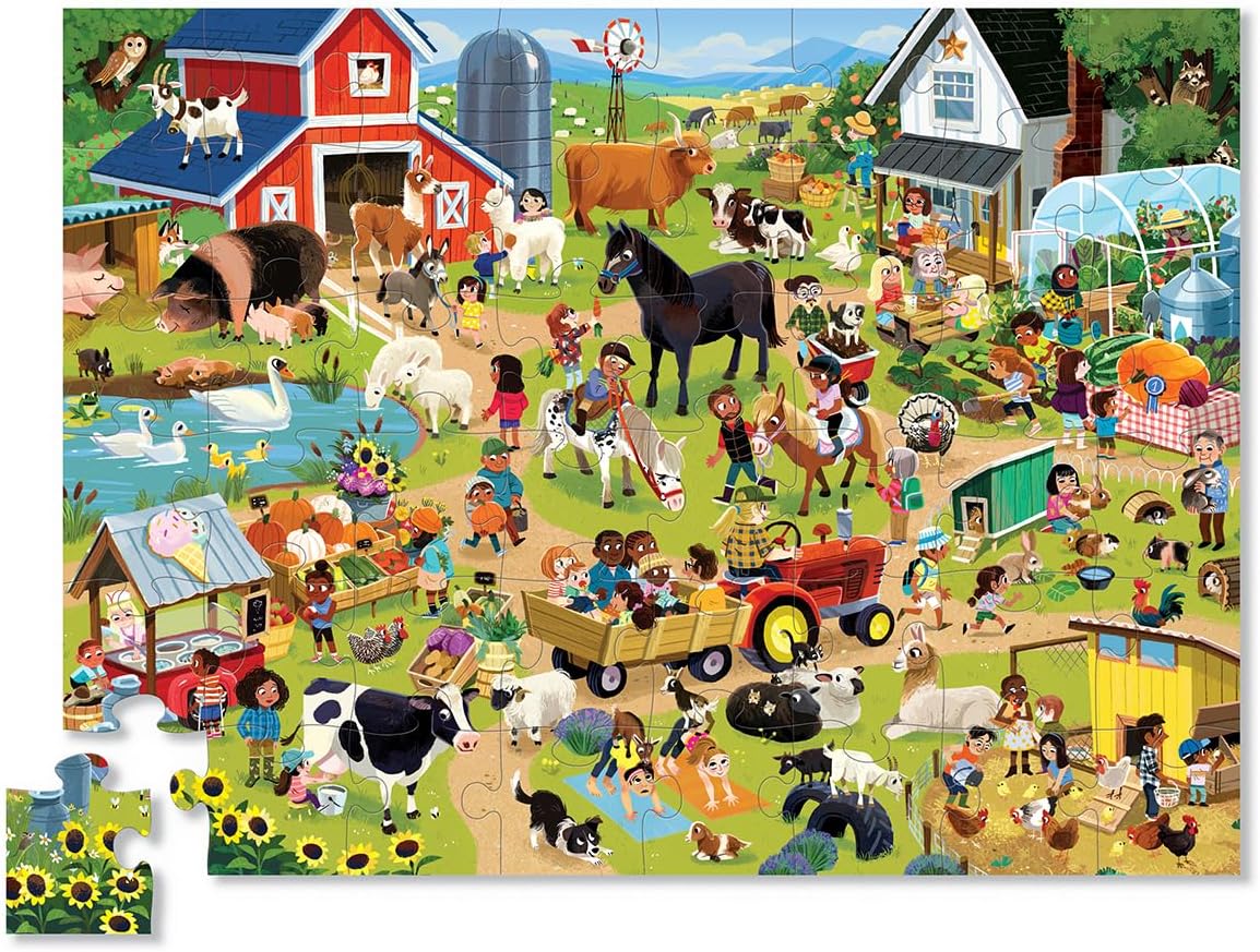 60 pc Above & Below/Earth & Space – Fun for Kids & Family - Day at the Farm - image 4