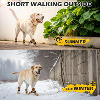 EXPAWLORER Dog Socks for Hot Pavement Summer to Prevent Licking Paws - Large / Khaki - image 2
