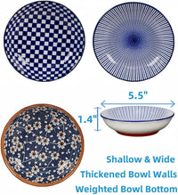 Whisker Fatigue Cat Bowl, Ceramic Cat Food Bowl Non-Slip, Boho - image 3