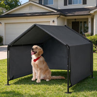 Large Dog Shade Shelter for Outside - Black / Large