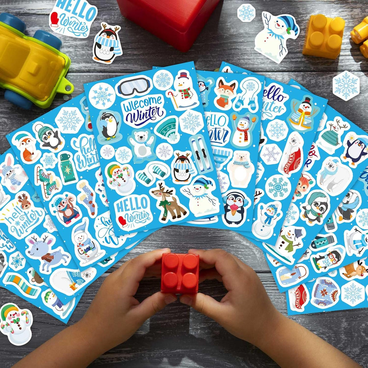 DUJAA 640-piece fall stickers for kids with pumpkins, leaves and scarecrows - view 37