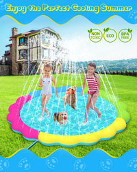 Raxurt Non-Slip Splash Pad for Kids and Dog - Colorful / 75in - image 2