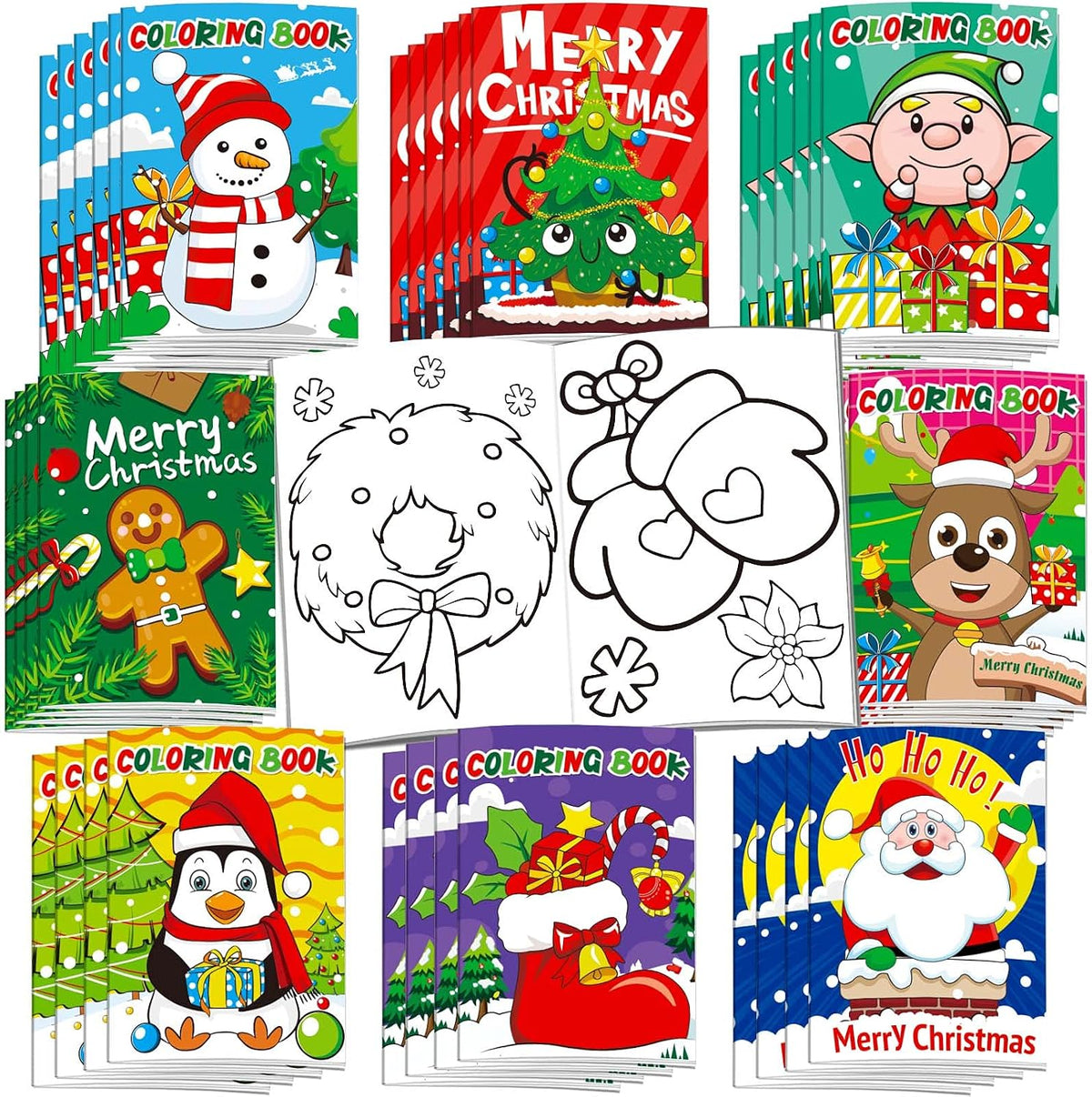 Omgouue 36 pack Halloween coloring books for kids with ghosts and pumpkins