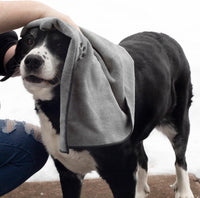 Ritz Premium Embroidered Microfiber Pet Towel, 18" x 28" - Paw Spa Grey / Small (Pack of 3) - image 4