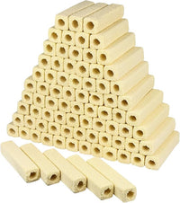 RealPlus Ceramic Bio Filter Media for Aquarium Sump Canister Pond Fish Tank Canister Koi Pond, Vast Surface Area, 80pcs, Yellow