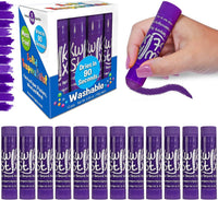 Kwik Stix solid tempera paint sticks, 12 pack in light blue, twist-up washable paint - view 3