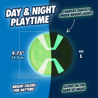 Chuckit! Paraflight Flying Disc Dog Toy, Floats, Size Large - Large (Pack of 12) / Green/Max Glow - image 2