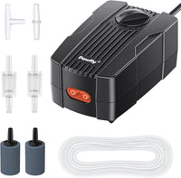 Pawfly Aquarium Air Pump Oxygen Pump for 10-200 Gallon Fish Tanks - 10-60 gal