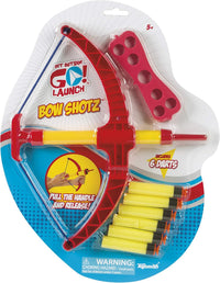 Toysmith Get Outside Go! Outdoor Toys in Multiple Styles and Colors. - Bow Shotz Foam Darts and Bow Set