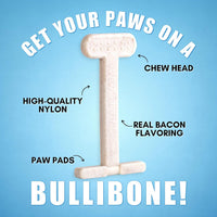 Bullibone Nylon Dog Chew Toy for Aggressive Chewers - Bacon / Small - 2 Pack - image 3