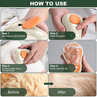 3 In 1 Pet Brush for Shedding, Portable Hair Removal Tool for Cats and Dogs, Deshedding Grooming Brush for Indoor Pets