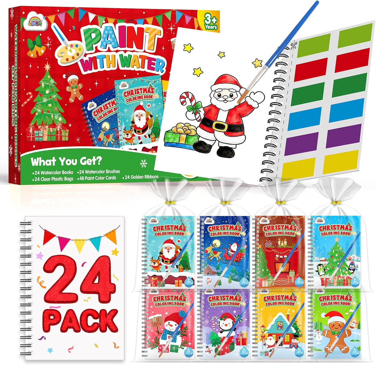 ZMLM 24 Pack Coloring Books - Christmas