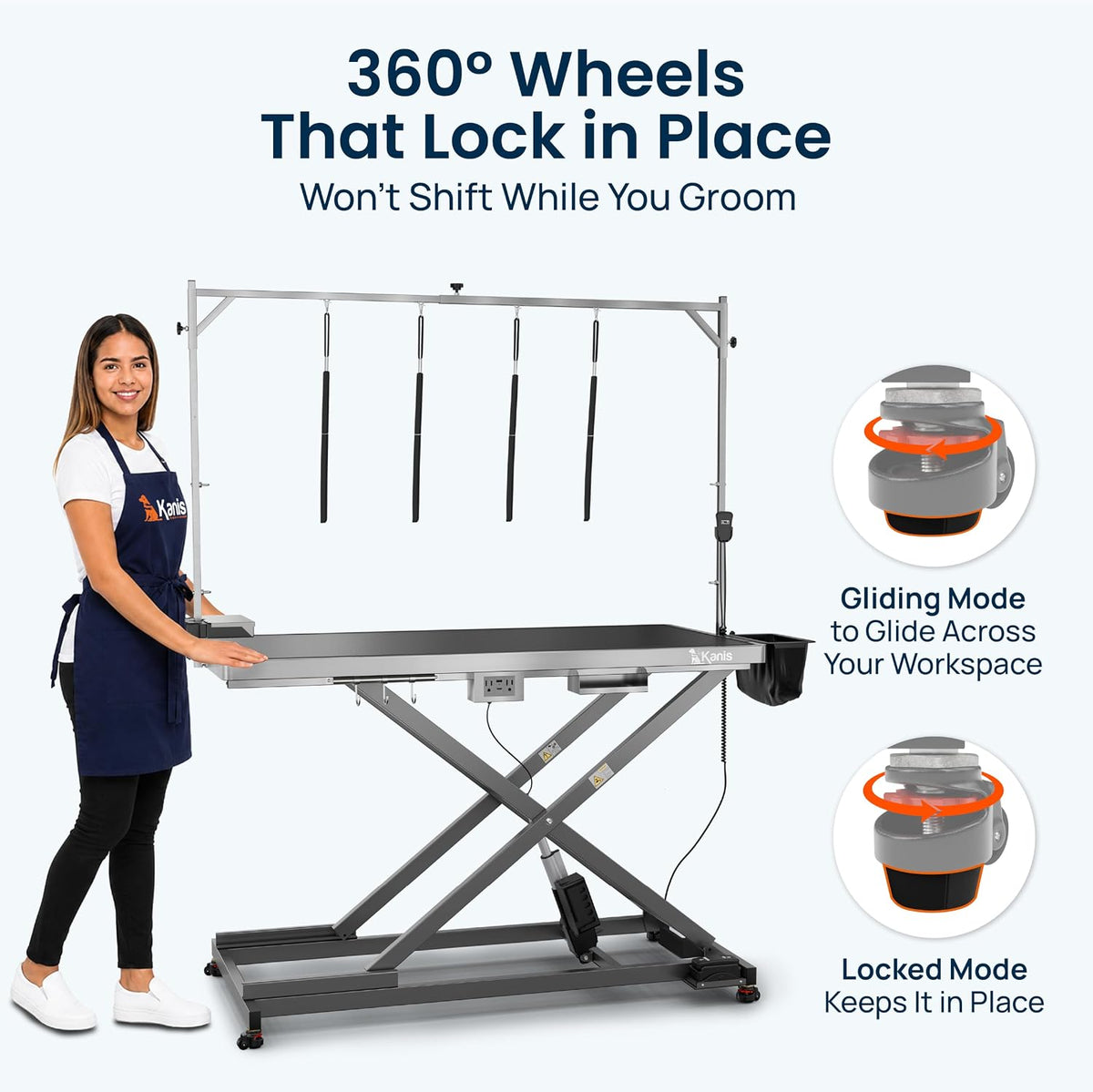 Professional Electric Dog Grooming Table, Heavy Duty - GREY / 60" - image 4