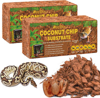 10LBS Coconut Husk Chip Substrate for Reptiles - 2 Pack