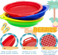 OJYUDD 4 Pack Sand Sifter Sieves for Adults - 8 Pcs - image 3