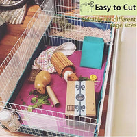 Pet Cage Liner Protection, Rabbit Cage Plastic Panels, 18 PCS Cage Urine Guard for Rabbit, Guinea Pig, Hamster, Hedgehog, Chinchilla, Ferret, Bunny - Transparent, 11.8"x5.9"