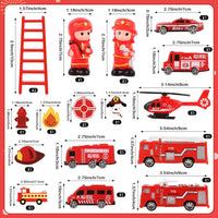 44PCS Halloween Cake Toppers with Spider Bat Castle Pumpkin Skull - Fire Truck - image 2
