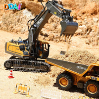 DDAI Remote Control Excavator Toys for 4 5+ Year Old Boys and Kids - Remote Control Excavator / Large - image 2