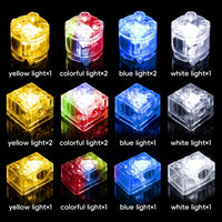 Sawaruita 16 PCS Light Up Building Bricks Multicolor LED Light Brick - image 4
