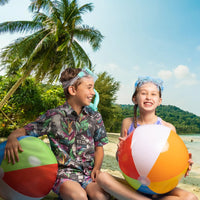 Top Race 6 Pack Inflatable Large Beach Balls 24 inch Pool Ball Summer - image 2