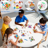 MUOUAKATE Christian Halloween crafts for kids, 24 blank coloring puzzle sets - view 13