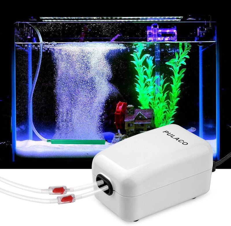 Dual Outlet Aquarium Air Pump