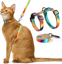 Adjustable Cat Harness and Leash Set Escape Proof – Essentials for Cats - Yellowstone Park, Adjustable
