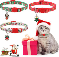 Breakaway Cat Collars with Bell - Christmas