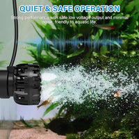hygger Aquarium Wave Maker for 5-10 Gallon Fish Tanks, Adjustable DC Power Heads for Aquarium with Controller, Aquarium Circulation Pump With Magnetic Base for Saltwater Freshwater Tank 660 GPH