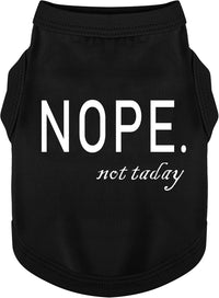 Discover Cozy Cotton Canine Wear: Soft, Lightweight - M-(8~14lb) | Chest(~18.1") / Black-Nope