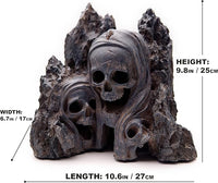 Fish Tank Decor Rocks.Aquarium Decoration Model.Easy and Quick Solution for Aquascaping.(Skull Canyon)