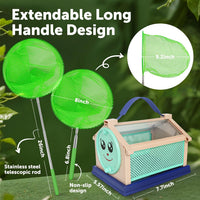 Kids Telescopic Butterfly Fishing Nets for Kids Catching Insect Net - Insect Catching Kit (1 Set) - image 2